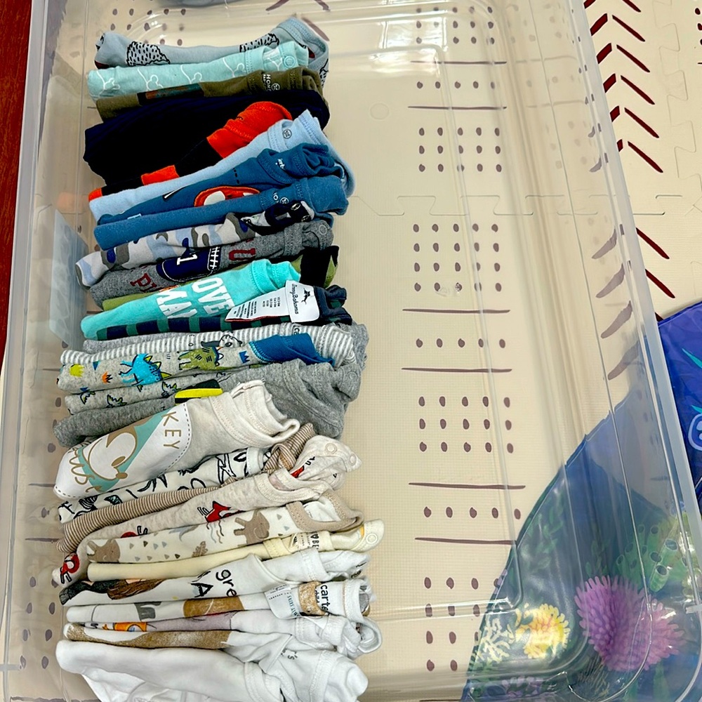 Lot of size 3-6 month baby short sleeve onesies